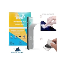 Apple Uyumlu iPhone 12 Pro Nano Ekran Koruyucu Esnek Ultra İnce - Maxxpro - Mat,