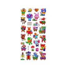 Sticker Kabartmalı Defter Planlayıcı Etiket Ldg048 -17x9 Cm- Okul Hayvanlar