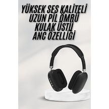 Yeni - 611 - Nesil Bluetooth Kulaklık Kulak Üstü Anc Özelliği Yüksek - Flzdgnkr - Ses Kaliteli