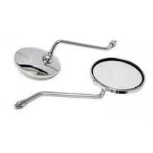 Motosiklet Yuvarlak Ayna Nıkel 10 Mm