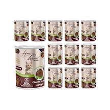Yetişkin Kedi Kuzulu Ve Jöleli Konserve 400 Gr X 12 Adet 100 G