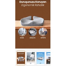 Vücut Isısı Ve Ağırlığına Göre Şekil Alan Hafızalı Sünger, Kalça Ağrılarını Azaltıcı Oturma Minderi 1