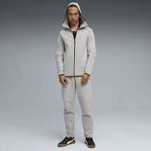Puma Evostripe Erkek Gri Kapüşonlu Ceket Gri
