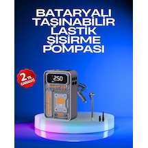 6000mah Bataryalı Led Ekranlı Akıllı Hava Kompresörü