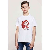 Anime Tokyo Ghoul Anteiku Baskılı Unisex Çocuk Beyaz T-Shirt (534798424)