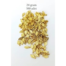 Oya Abiye Bileklik Kolye Pleksi Metalik Plastik Pul Altın Renk 24 Gram 390 Adet - Bnc535