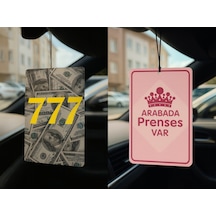 Dolar Manifest 777 Ve Arabada Prenses Var - İkili Oto Kokusu - Dekoratif Araç Kokusu Ve Aksesuarı