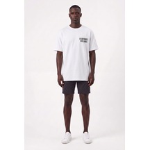 Blow Up Future Gen Günlük Spor Tişört Everbody Beyaz Oversize 141722 Siyah
