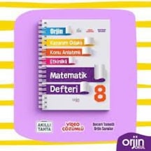 Kurmay Yayınları Orjin 8 Matematik Defteri