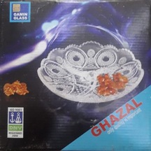 Ghazal Ayaksız Cam Çerezlik Çap : 21cm Ghazal Diğer