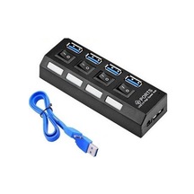 4 Port Usb 3.0 Çoklayıcı Hub Anahtarlı Işıklı On Off 4579P