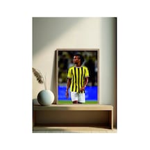 Poster Sarı Lacivert Nathan Ake Ahşap Çerçeveli Tek Parça Futbol Tablo Çok Renkli - 911986845 Çok Renkli