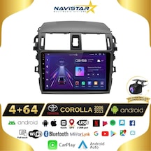 Toyota Corolla 4gb + 64gb Kablosuz Carplay Android 13 Navigasyon