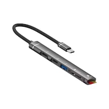 Büro Ev Ofis Cihazları İçin Usbc-5hub Card Reader
