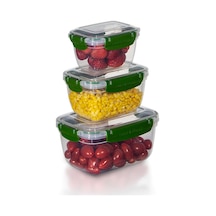 3'lü Master Dikdörtgen Saklama Kabı 400 ML - 800 ML - 1400 ML 001