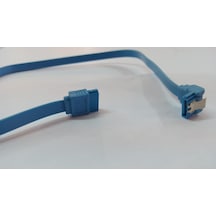 Sata Data Kablo - Klipsli - 90 Derece - 50 Cm - Mavi