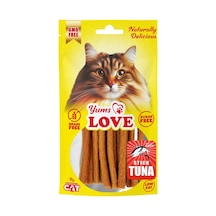 Yums - 826 - Love Kedi Ödülü Çubuk Ton Balıklı 10 Cm - Edntrend - 50 Gr