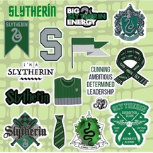 Harry Potter - Slytherin Sticker Seti Laptop Notebook Telefon Etiket