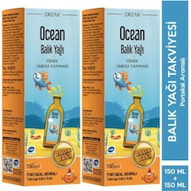 Omega 3 Portakallı Balık Yağı Şurubu 150 Ml 2 Adet