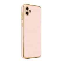 More Tr Samsung Uyumlu Galaxy A04 Kılıf Mtr Bark Kapak - Rose Gold