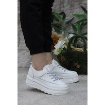 Fort Guja 24y314-8 News Fashion Gizli Dolgu Topuk Sneaker Kadın Ayakkabı Gri