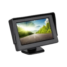 4.3" İnç Ayaklı Araç Monitörü Çift Kamera Girişli Tft Led Ekran Geri Vites Tetiklemeli Geri Görüş Kamerası Twogo Go-i430