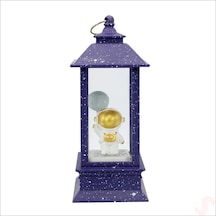 Süsle Bebek Ve Parti Uçuşan Simli,12,5cm X 5cm Led Işıklı Astronot Fener Küre - A Genel