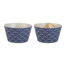 Miller 2'li Kase Seti - Mavi/beyaz - 10 Cm 8684427182383 Çok Renkli
