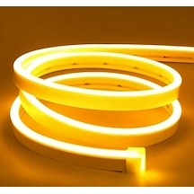Neon Şerit Led 12v Volt Esnek Silikonlu Aydınlatma 3 Mt- Amber Amber