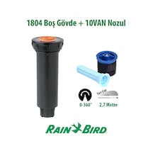 Rain Bird 10van Sprey Nozulu 2,7 Mt. Ve 1804 Profesyonel Sprey Gövde Seti