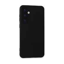 Samsung Galaxy Uyumlu S24 Kılıf Nano İçi Kadife Silikon - Siyah İtdark601