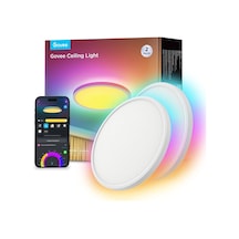 Govee Tavan Işığı Rgbıc Smart, 24w Ø30cm Led Tavan Işığı Kısılabilir, 16 Milyon Kendin Yap Renkli Led Tavan Lambası, Alexa Ve Google Assistant İle Uyumlu, Yatak Odası İçin, 2'li Paket Siyah