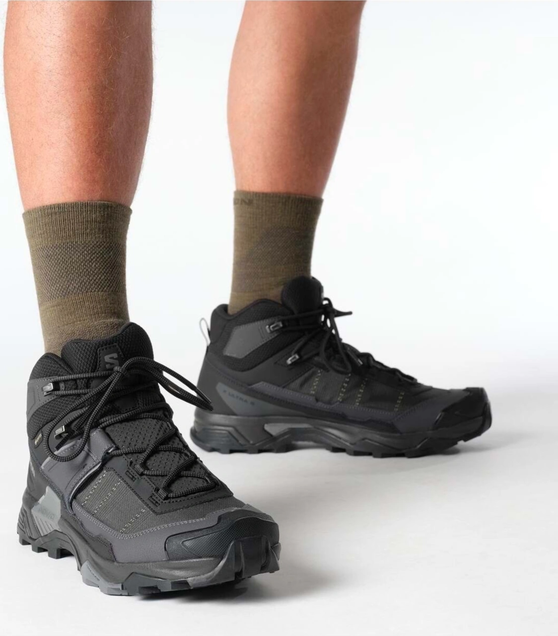 Salomon Erkek Outdoor Ayakkabı X Ultra 5 Mıd Gore-tex L47754200 Siyah