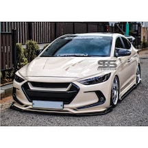 Hyundai Elentra 2016-2018 Uyumlu Yarasa Ayna Kapağı Sinyalli Piano Black Batman