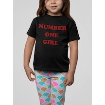 Sevbano Number One Girl Yazılı Unisex Çocuk Tişört 1-12 Yaş Siyah Sevbano Number One Girl Yazılı Unisex Çocuk Tişört 1-12 Yaş Siyah