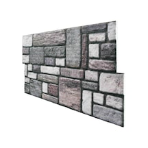 5 Adet X Karma Taş Desenli 3D Strafor Köpük Duvar Kaplama Paneli (446785885)