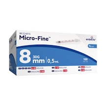 Micro-fine İnsülin Enjektörü 8 Mm 0.5 Ml