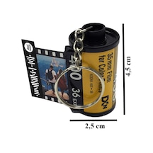 10 Fotoğraflı Foto Film Anahtarlık- Kodak Foto Rulo Anahtarlık