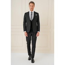 Efor Tk 904 Slim Fit Siyah Spor Takım Elbise Siyah