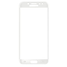 Samsung Galaxy J3 Pro Ekran Koruyucu Cam 5D Tam Kaplayan Beyaz