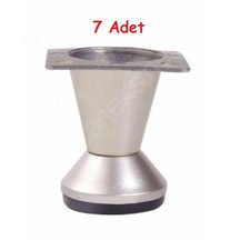 7 Adet Konik Ayak Zamak Saten 5 Cm