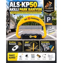 Perkotek Als - Kp50 Akıllı Otopark Koruma Bariyeri Uzaktan Kumandalı Park Yeri Kilidi Çarpmaya Karşı Alarm