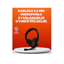 Stereo Kırmızı Gaming Kulaklığı Yumuşak Pedli Mikrofonlu