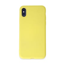 Apple iPhone Uyumlu X Kılıf First Silikon - Sarı Bz8683140635930