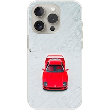 Apple Uyumlu iPhone 16 Pro Max Şeffaf Kılıf Araba Tasarımlı 1