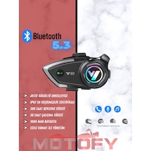 Y80 Kablosuz Bluetooth Motosiklet Kask Kulaklık Intercom Kaliteli Hoparlör Ve Mikrofon