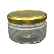 300ml Şeffaf Cam Konserve Kavanozu Gold Kapaklı Magnolia, 12 Adet, Magnolia Kavanozu, Tatlı Kavanozu,cam Kavanoz, Konserve Kavanozu, Reçel Kavanozu, Bal Kavanozu, Saklama Kavanozu Şeffaf