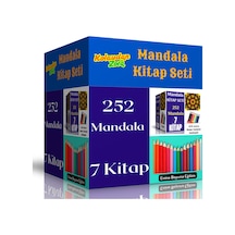 Mandala Kitap Seti (7 Kitap Ve 12 Adet Kuru Boya Kalemi)