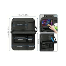 Dashanshop Katlanır Masa Fonksiyonlu Oksford Koltuk Arkası Organizer - Çok Cepli Dayanıklı Araç Saklama Çantası
