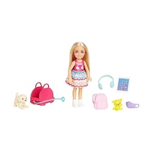 Barbie Seyahatte Chelsea Bebek Ve Aksesuarları Barbie Oyuncakları, Chelsea Bebek Ve Aksesuarları, Yavru Köpeğiyle Seyahat Seti Hjy17
